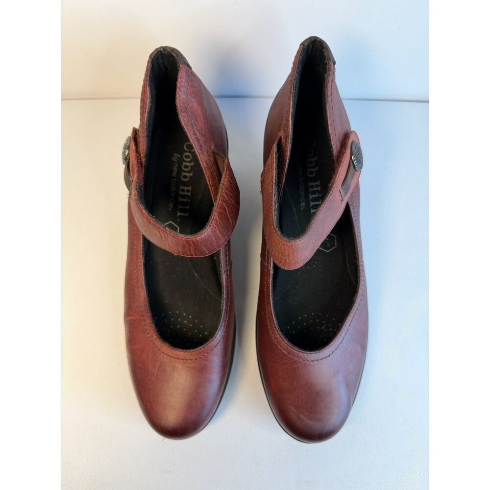 Cobb Hill Revhalo Women's Mary Jane Wedge Heel Size 9M Burgundy Cushion Shoes - Picture 3 of 12
